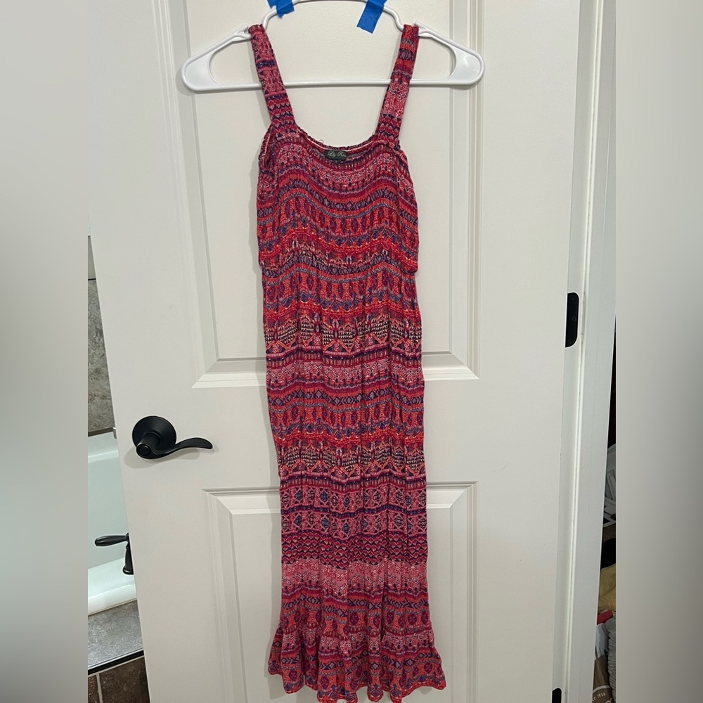 Lily rose girls full length summer dress- size 12